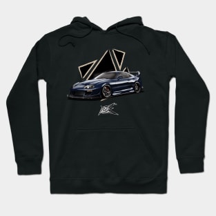 toyota supra a80 deep blue Hoodie